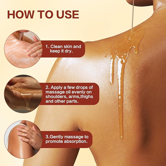 Body Firming Oil, Natural Botanicals Firming O il for Women, Fast-Absorbing with Cactus Extract & Camellia Oil, Vitamin E, Targets Abdomen/Thighs(2PCS)