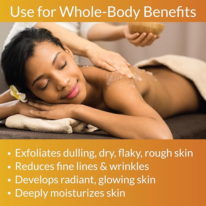 Whole Body Scrub - Infused with Coconut Oil, Exfoliating Sugar Scrub for Smooth and Soft Skin, Exfoliates & Restores Skin's Natural Biosphere, Pineapple Coconut 20 oz
