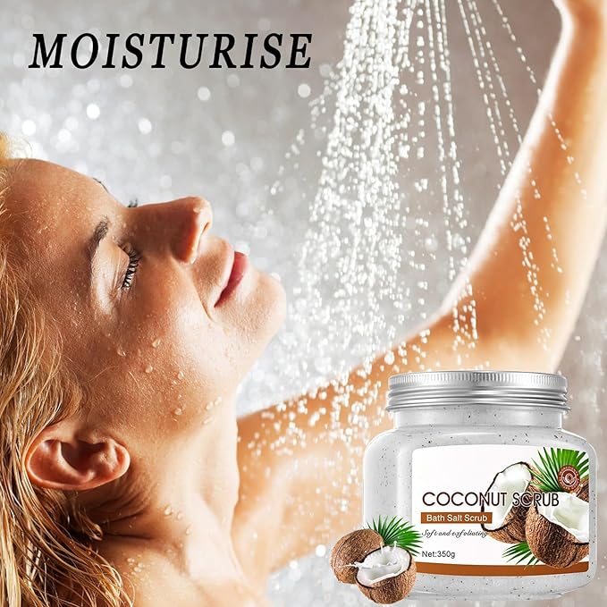 Premium Body Scrub to Exfoliate & Moisturize Skin,Deep Cleansing Body Exfoliator Scrub for Men & Women,Long Lasting Hydrating Smooth exfoliating Body Salt Scrub for All Skin Types N