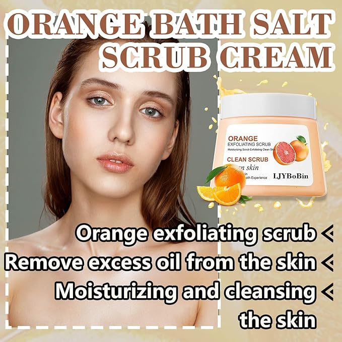 Premium Body Scrub to Exfoliate & Moisturize Skin,Deep Cleansing Body Exfoliator Scrub for Men & Women,Long Lasting Hydrating Smooth exfoliating Body Salt Scrub for All Skin Types A
