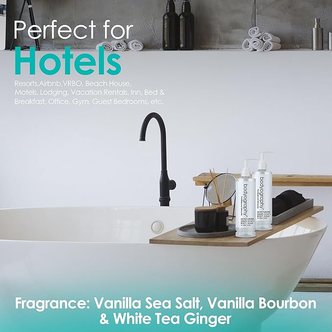 Bodyography Blanc Pump Bottle Body Wash & Hand Soap - Body Care Deep Moisture for Dry Skin