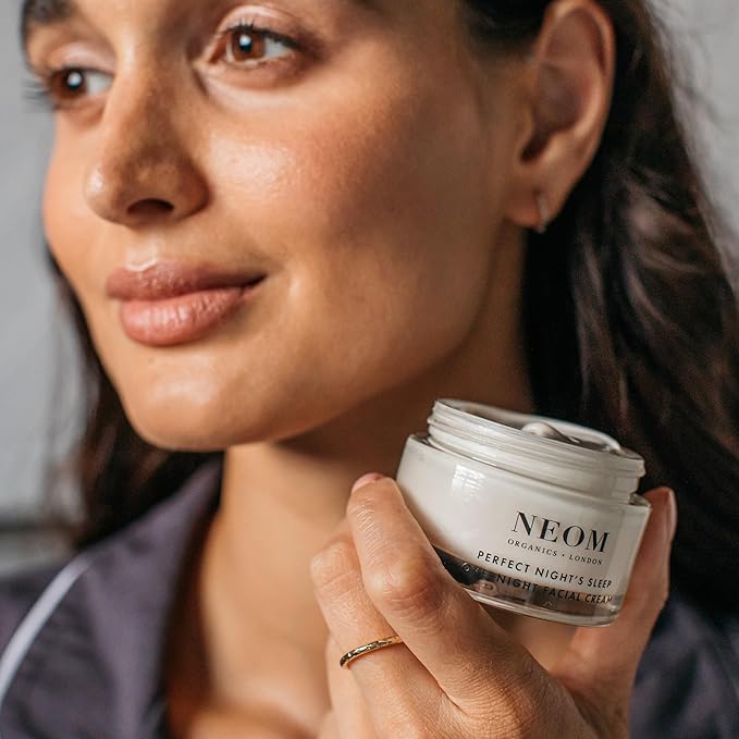 Neom- Perfect Night’s Sleep Overnight Facial Cream - 50ml | Face Moisturiser With Hyaluronic Acid, Aloe Vera & Ceramides To Plump & Reduce Lines | Suitable For All Skin Types