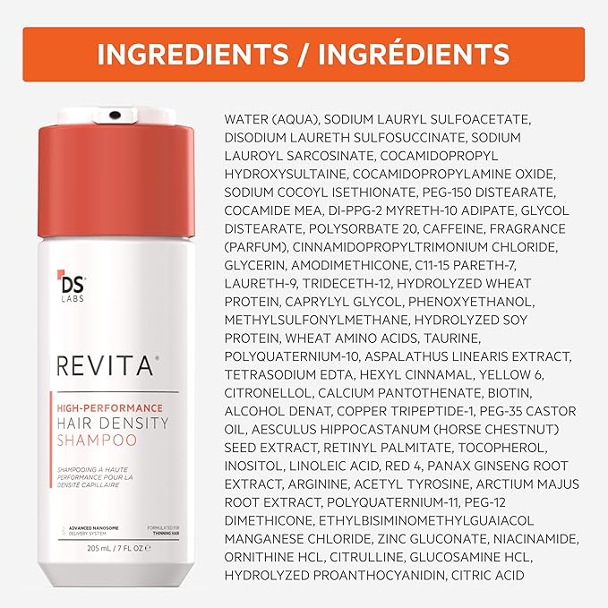 DS Labs Revita Shampoo & Conditioner Kit, 205 mL – Scalp First System for Fuller Looking, Volumized Hair, Lightweight Hydration, Sulfate & Silicone Free, Color Safe, For Men & Women