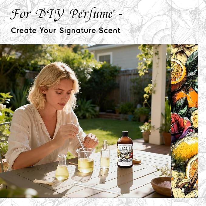 HIQILI Aldehyde Dance Fragrance Oil for Making Candle, Scented Home Decor, Room Spray, Skin & Body, Essential Oil Diffuser - 5.07 Fl Oz