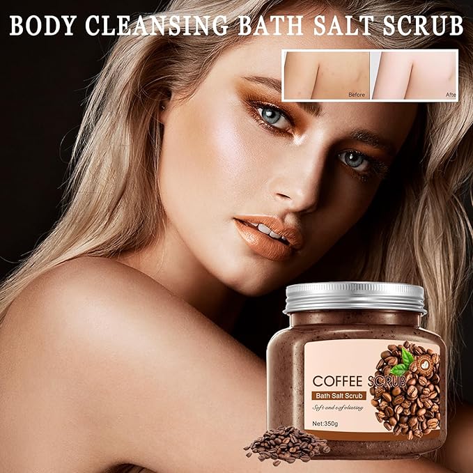 Premium Body Scrub to Exfoliate & Moisturize Skin,Deep Cleansing Body Exfoliator Scrub for Men & Women,Long Lasting Hydrating Smooth exfoliating Body Salt Scrub for All Skin Types M