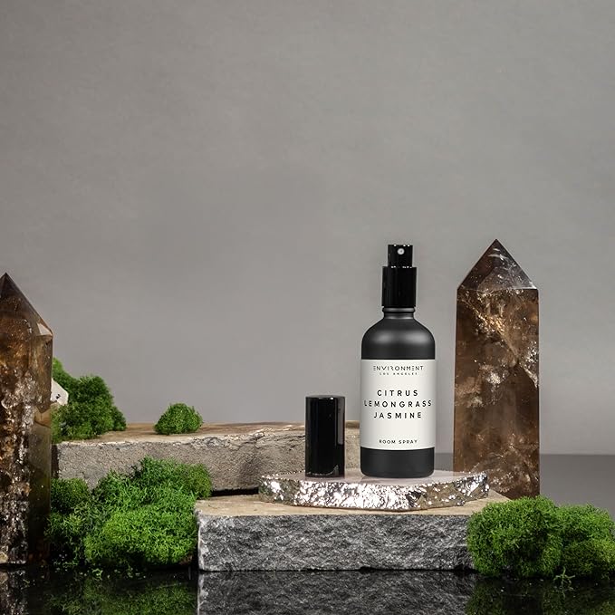 Stone Candles Environment Inspired by 5-Star Hotels WH Room Spray, 100ml Air Freshener (White Tea | Cedar | Aloe Vera) Home Fragrance Accessories, Room Perfume, Room Deodorizer, Vegan & Cruelty-Free