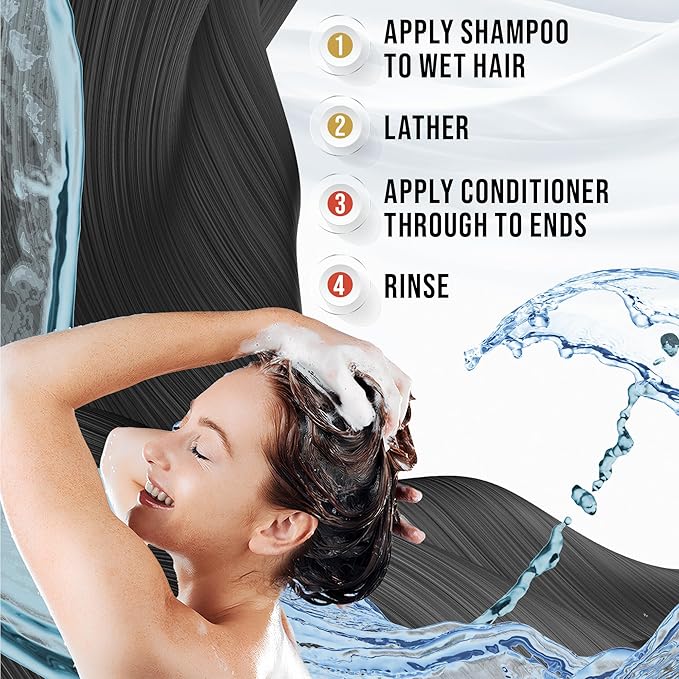 Oat & Coconut Shampoo + Keratin & Argan Conditioner Bundle – As Seen on Shark Tank – Strengthens, Brightens, Moisturizes - Perfect Bundle For Light Tones, 33.8 Fl Oz, Duo Pack