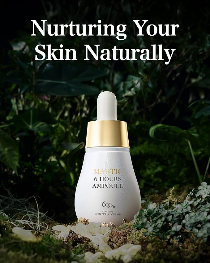MASTINA Mastic Ampoule Serum Spoid Type Set(Dropper Type, 0.5fl oz, pack of 3), Fermented Mastic Gum. White Mastic Complex 63% + Tranexamic Acid 2% + Niacinamide 5%
