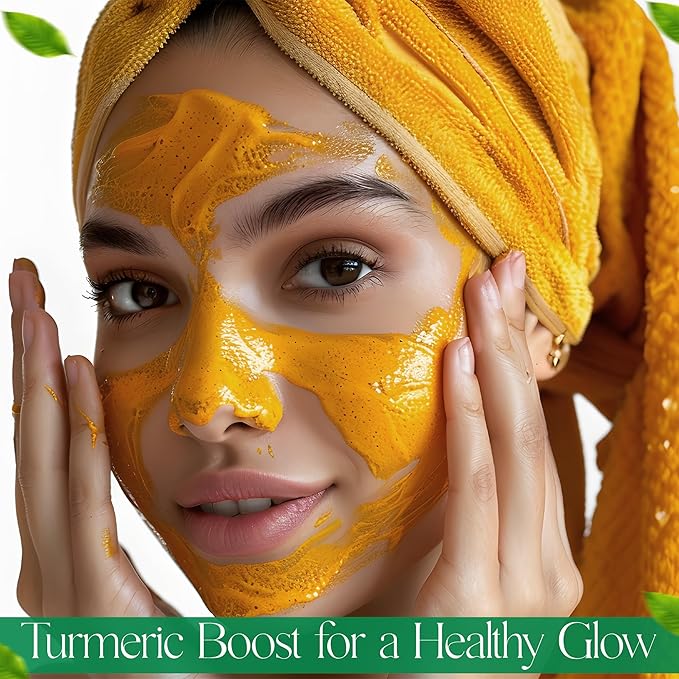 Turmeric Exfoliating Body Scrub for Dark Spots, Acne Scars & Skin Brightening β Natural Face & Body Scrub Exfoliator for Deep Cleansing Skin β Perfect for Women & Men 7 fl oz