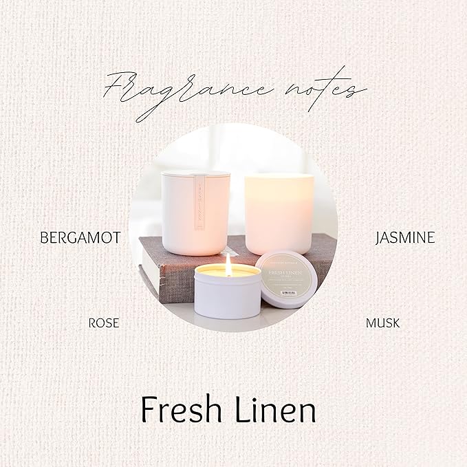 Hillhouse Naturals 16oz Fresh Linen Hand Lotion. With a blend of lemon and orange interwoven with bergamot, rose, jasmine and musk. Made in the USA