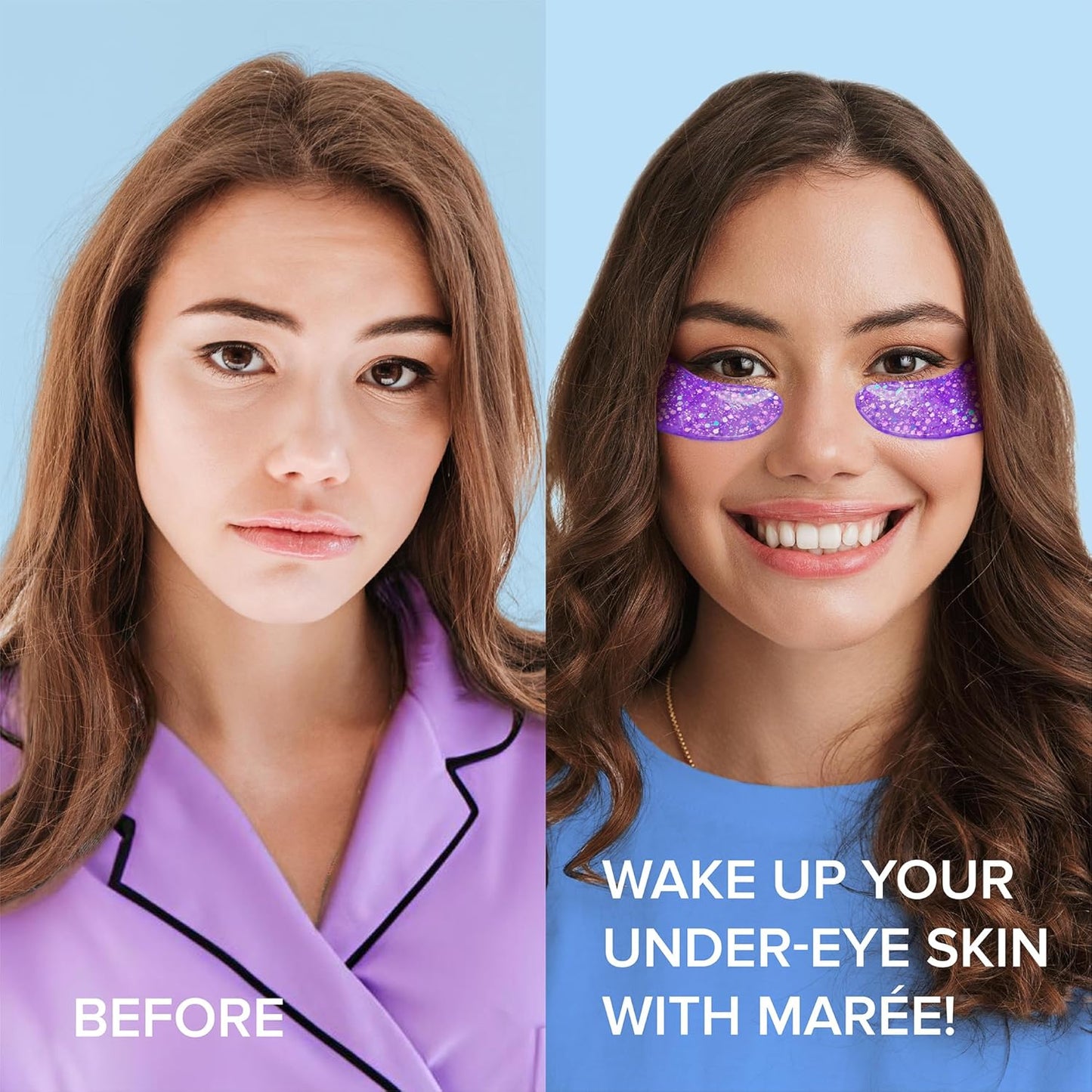 Eye Gels - Pads under Eye Patches for Puffy Eyes and Dark Circles with Collagen & Hyaluronic Acid - anti Wrinkles under Eye Masks Skincare Treatment for Puffiness & Bags - Parches Para Ojeras