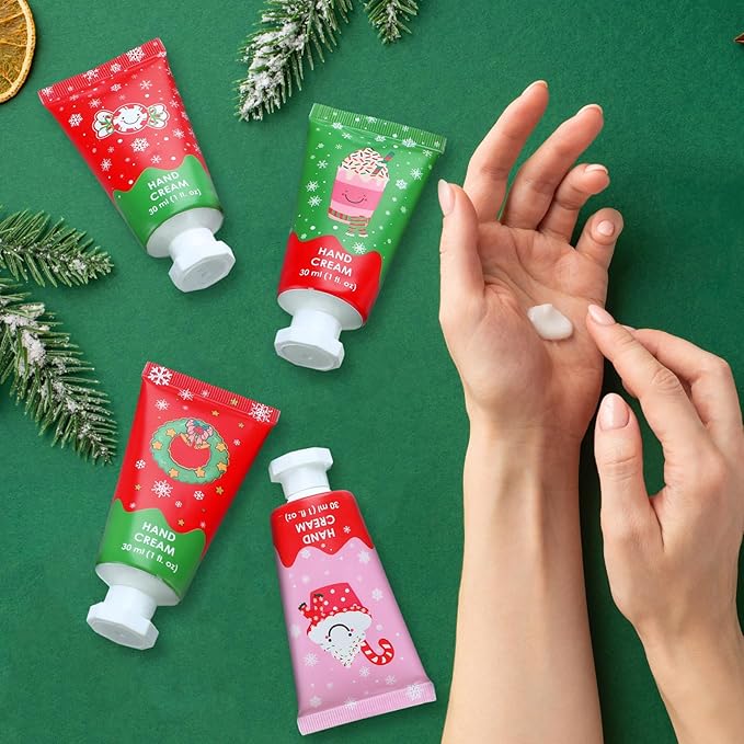 Loopeer 36 Pcs Christmas Hand Cream Gifts Bulk for Women Hand Lotion Travel Size Mini Cremas Para Manos for Dry Cracked Hands Moisturizer Cream for Stocking Stuffers Gift Xmas travel Calendar Advent
