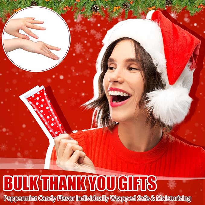 15 Pcs Christmas Candy Cane Hand Cream Set Peppermint Scented Lotion 30 ml Hand Cream Gifts Bulk Candy Cane Flavor Christmas Party Gifts for Women & Men Mom Coworkers Dry Frayed Hands