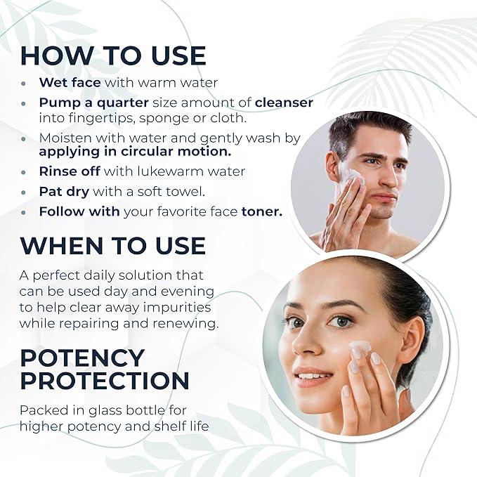 Hydrating Face Wash - Coconut Milk & Honey 4oz | Natural Daily Cleanser for All Skin Types — Gentle Non-Drying Formula, Fragrance-Free with Jojoba Oil & Aloe, Ideal for Sensitive & Dry Skin