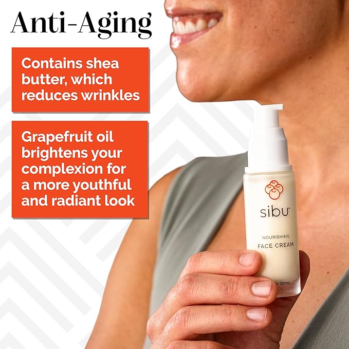 sibu Sea Buckthorn Nourishing Face Cream (1oz), Lightweight and Hydrating Face Cream – Amazing for Sensitive Skin, Breakouts, & Irritation