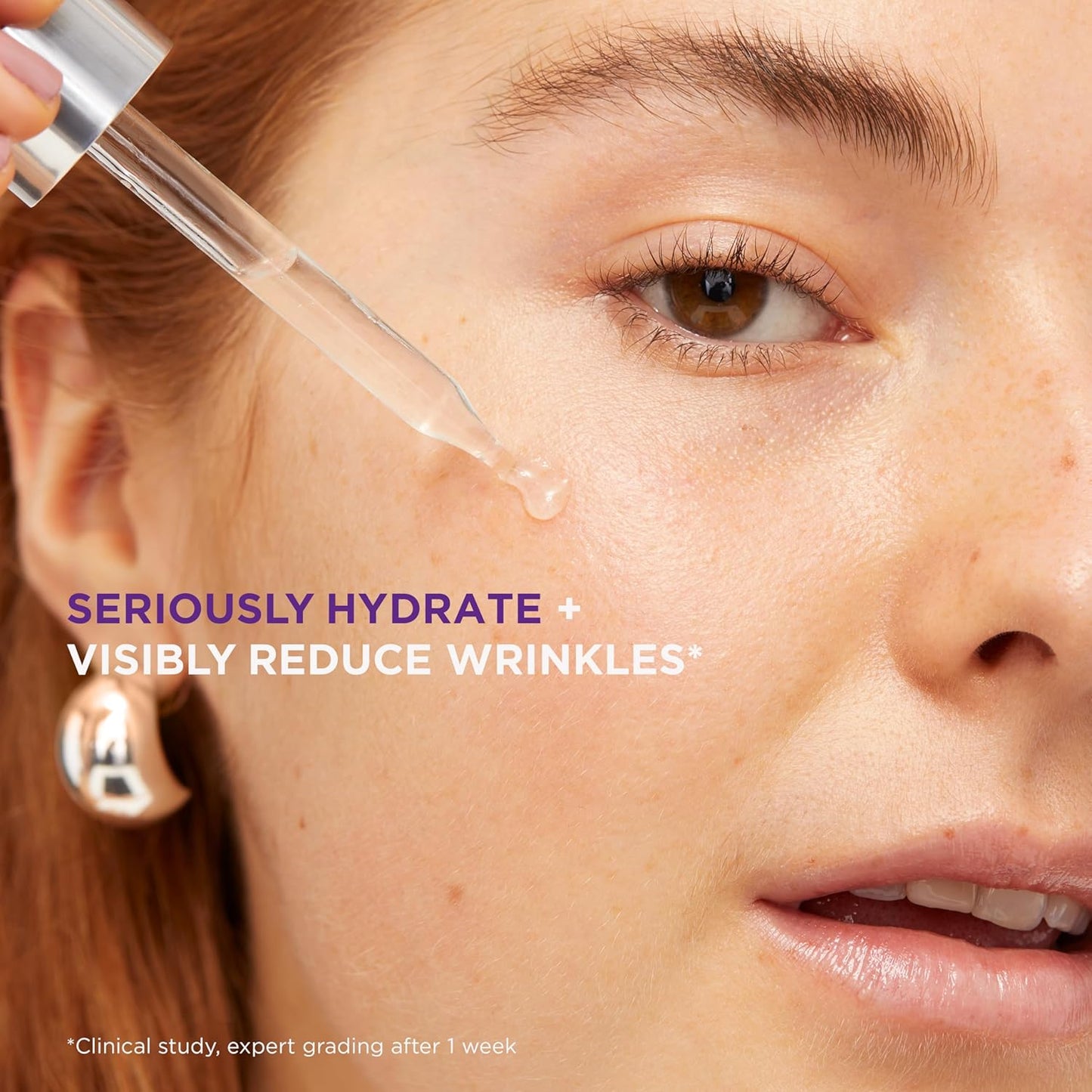 Hydrating Hyaluronic Acid Serum 1.5% for Face โ Anti-Aging, Wrinkle-Reducing Serum for All Skin Types | Revitalift Pure HA Serum, Fragrance-Free, 1 Oz