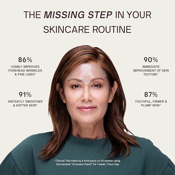 Dermaclara Forehead Patch - Forehead Wrinkle Patches for Face Overnight, Silicone Patches, Reusable Treatment for Wrinkles, Repair & Restore, Up to 30 Uses - 1 Patch