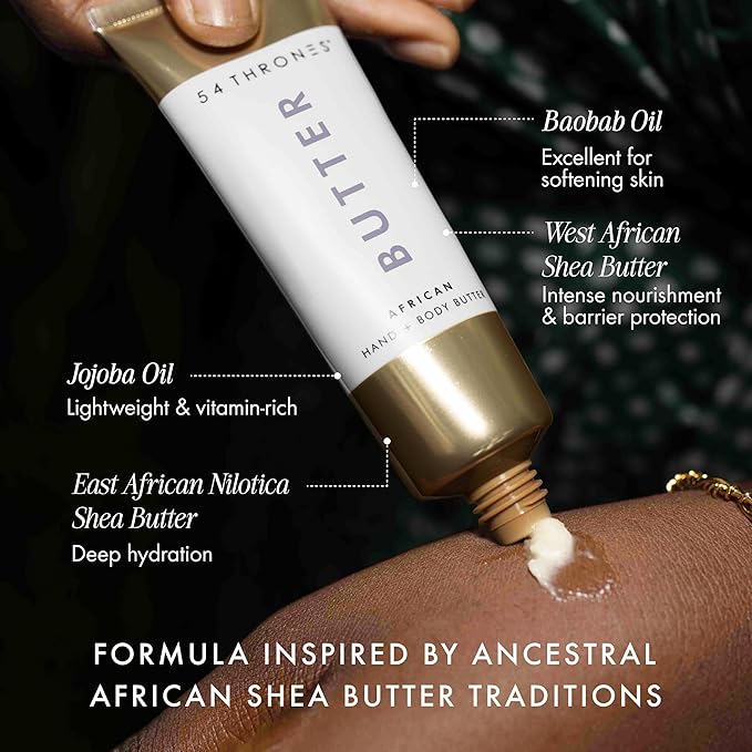 54 Thrones Mini African Beauty Shea Butter, Intensive Dry (Egyptian Lavender + Moroccan Mint)