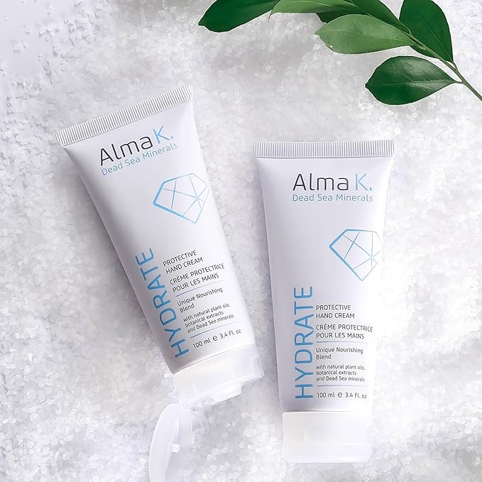 ALMA K Protective Hand Cream - Daily Deep Hydration Hand Lotion - Rich, Soothing Non-Sticky Cocoa Butter Lotion - White Tea and Neroli Scent - 3.4 oz