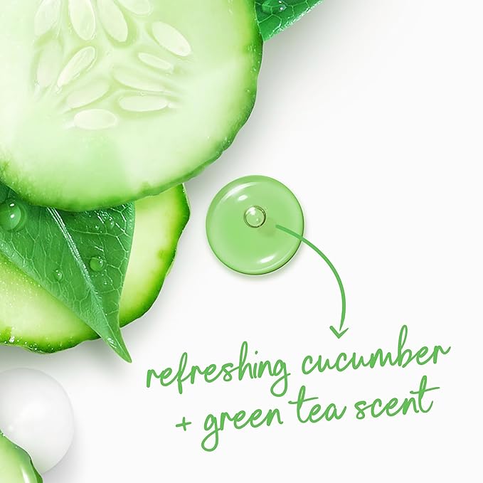 Dove Body Wash with Pump Refresh Cucumber and Green Tea for 24hr Lotion-Soft Skin Moisturizing Skin Cleanser with No Sulfates No Parabens 30.6 oz