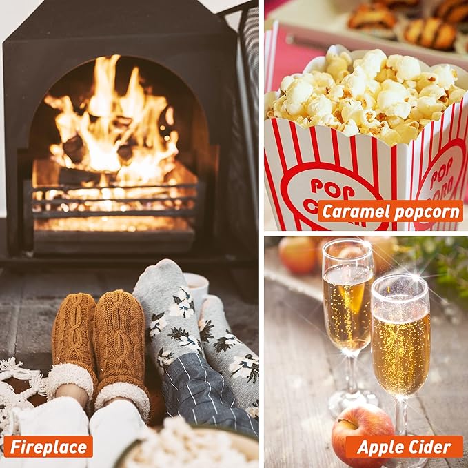 Fragrance Oil, ESSLUX Holiday Set of Scented Oils, Soap & Candle Making Scents, Christmas Essential Oils Gift Set for Home Diffuser, Apple Cider, Forest Pine, Eggnog, Berry Bliss and More