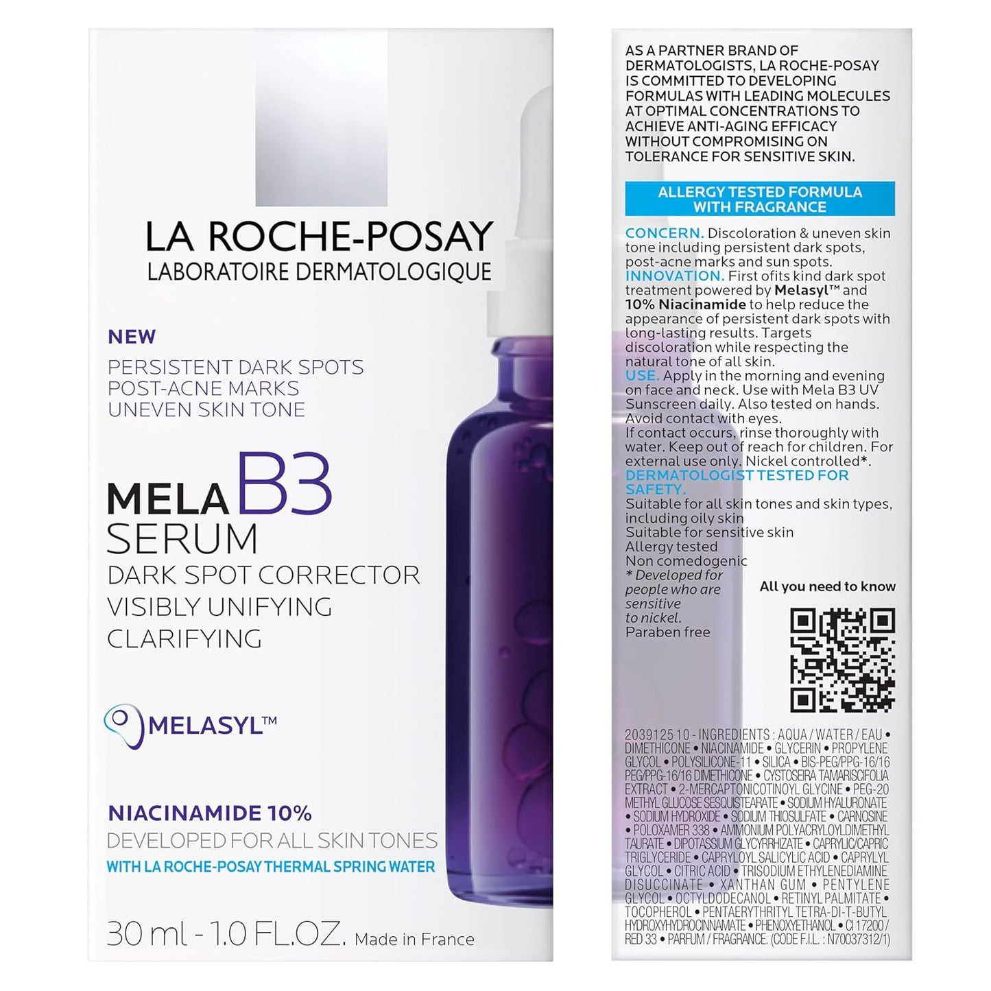 La Roche-Posay Mela B3 Dark Spot Corrector Serum with 10% Niacinamide