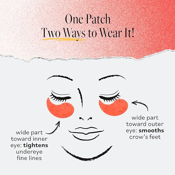 DERMA E Retinol + Bakuchiol Under Eye Patches (5 Pairs) Non-Irritating, Line Smoothing Hydro Gel Eye Patches with Rose Water & Real Hibiscus Petals, Helps Reduce Fine Lines, Crows Feet & Wrinkles,10Ct