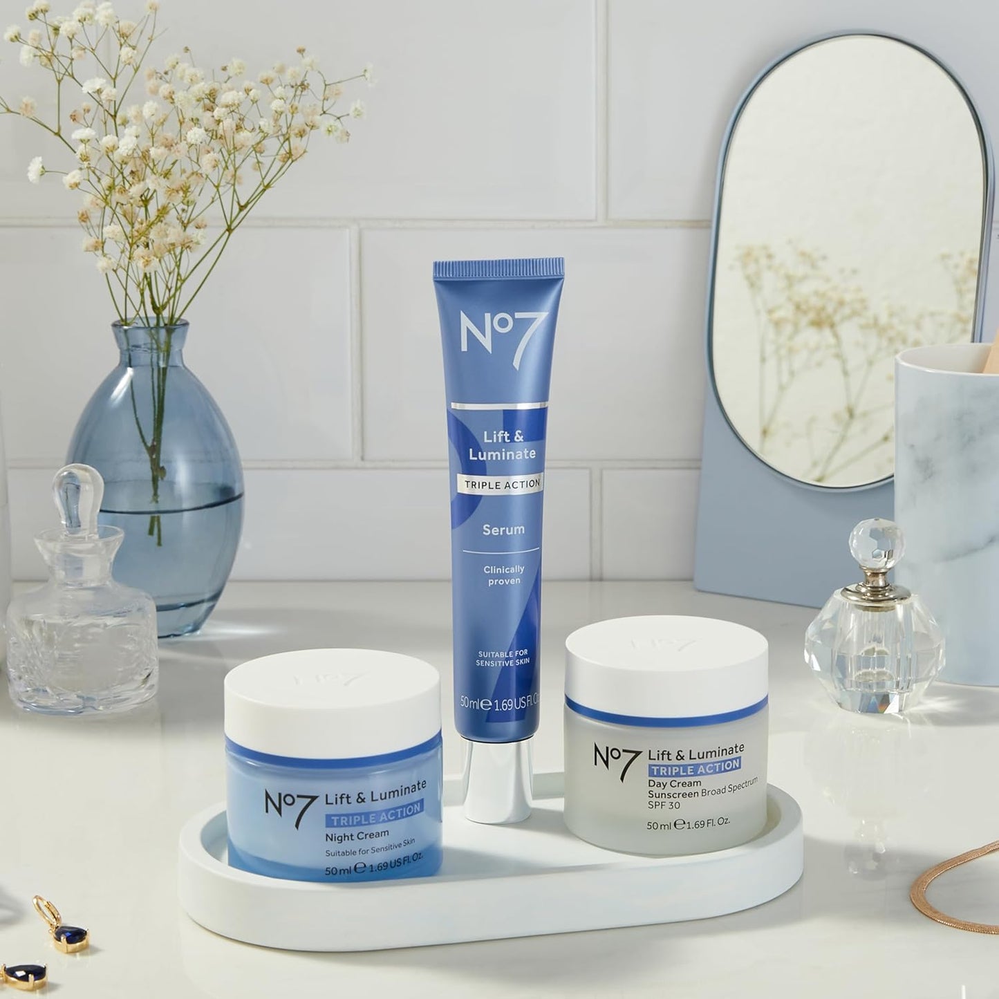 Lift & Luminate Triple Action Anti-Aging Face Cream – Fragrance-Free Daily Moisturizer with SPF 30, Collagen Peptides & Brightening Complex – Firming & Wrinkle Cream for Mature Skin – 1.69 oz