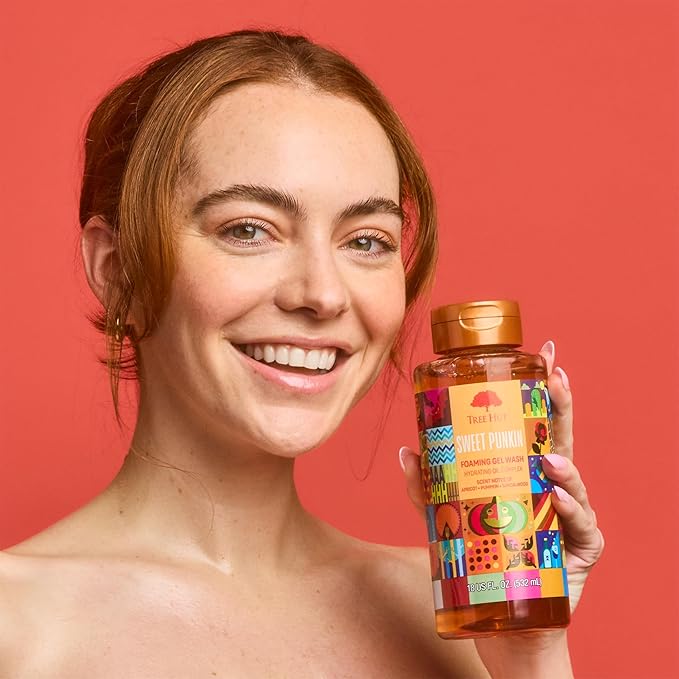 Tree Hut Sweet Punkin Wash, Gently Cleanses and Leaves Skin Looking Fresh and Radiant, Body Wash, Fall Limited Edition Scent, 18 fl oz
