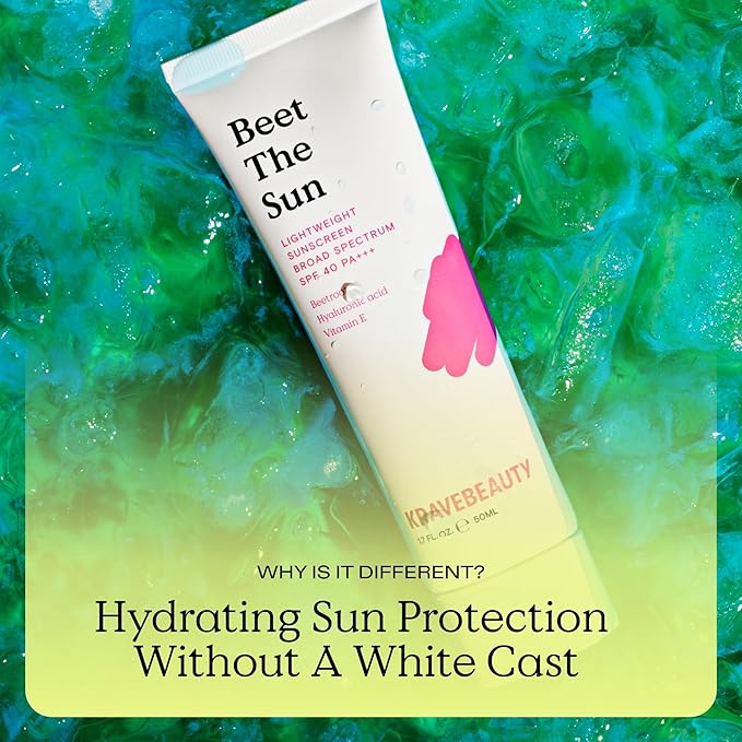 KraveBeauty Cleanse + Protect Duo, Contains Matcha Hydrating Cleanser + Beet The Sun, Gentle Face Wash & Chemical Non-Greasy SPF, Daily Skincare Essentials, Vegan & Cruelty Free, 4.05 fl oz 1.7 fl oz