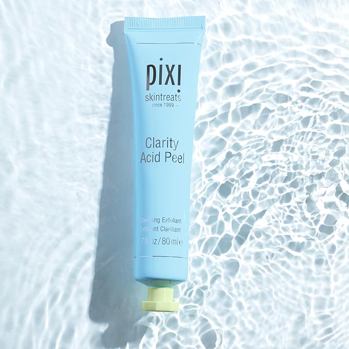 Pixi Clarity Acid Peel | Gentle Exfoliator with AHA, BHA & Probiotics | Purifies, Hydrates & Minimizes the Appearance of Pores | 2.7 fl oz/80 ml