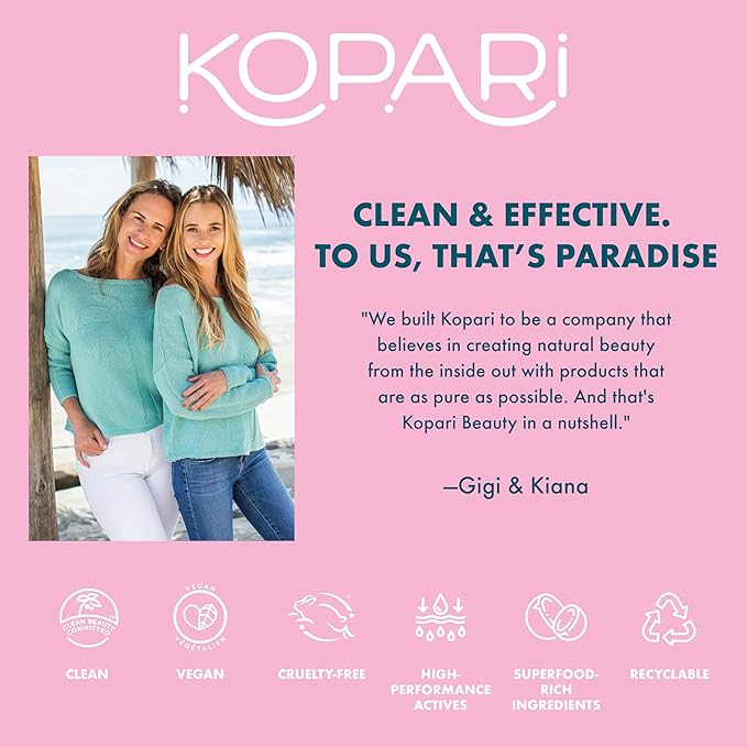 Kopari Jumbo Coconut Hydrating Body Wash with Organic Coconut Water, Sea Kelp and Aloe Vera, Luxurious Gel to Foam, Sweet Coconut & Vanilla, 25 oz