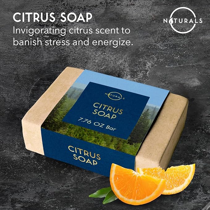 O NATURALS 2-Pack Organic Soap Bar 4oz each Set - 100% Vegan Cold Process Body Wash Scented Premium Essential Handmade Soap - Natural Soaps for Men Women, Face, Body - Citrus Bar Soap