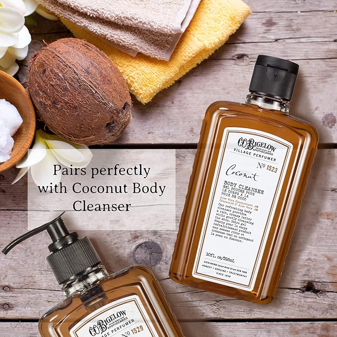 C.O. Bigelow Coconut Apothecary Duo Hand Care Gift Set, Hand Wash & Body Lotion, Liquid Soap & Moisturizing Lotion, Set of 2, 10 Fl Oz
