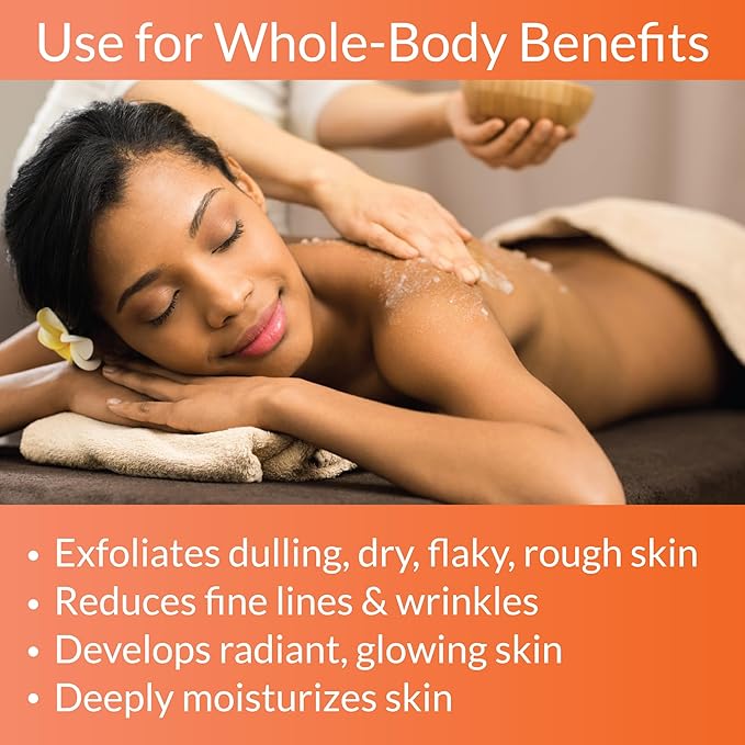 Whole Body Scrub - Infused with Coconut Oil, Exfoliating Sugar Scrub for Smooth and Soft Skin, Exfoliates & Restores Skin's Natural Biosphere, Lemongrass Tangerine 20 oz