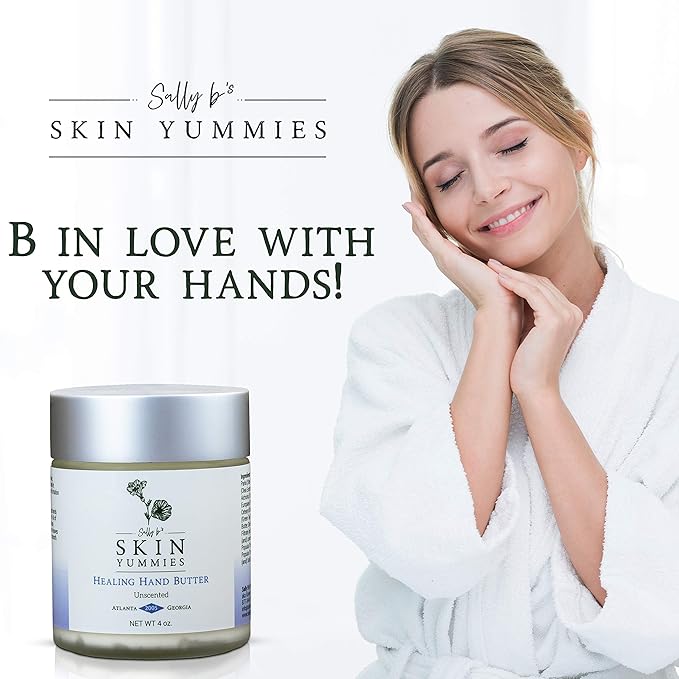 Sally B’s Lavender Hand Cream – Hydrating & Nourishing Formula for Dry Skin – Shea Butter, Jojoba & Olive Oil – EWG Verified – 4 oz