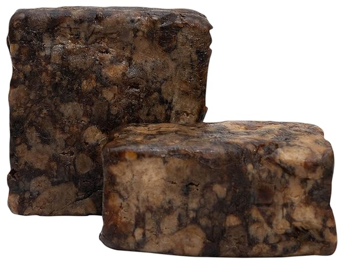Raw African Black Soap 2.2 lb from Ghana, Africa | Vegan & Organic | Face and body deep cleanse wash. 35.3oz | 2.2 lb | 1kg