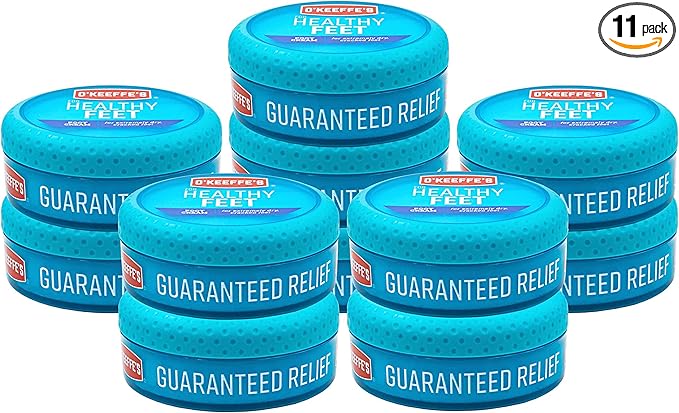 O'Keeffe's K0320001-11 Healthy Feet Foot Cream in Jar (11 Pack), 3.2 oz