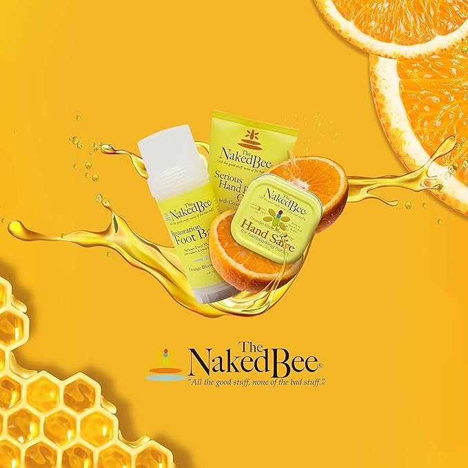 The Naked Bee Oatmeal & Honey Triple Milled Soap, 5 Ounce, 6 Pack, Orange Blossom Honey