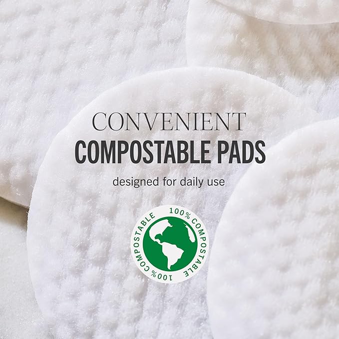 First Aid Beauty - Facial Radiance Pads with Glycolic & Lactic Acids, Daily Exfoliating Pads with AHA, Visibly Smaller Pores, Help Tone & Brighten Skin, One-Step Makeup Prep, Compostable, 90