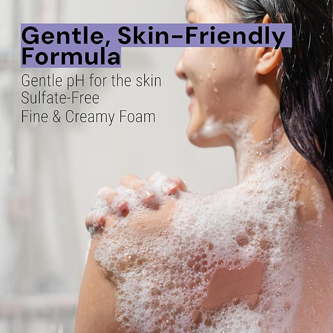 Panier des Sens - Lavender Moisturizing Body Wash for Women & Men - Gentle Shower Gel 96% Natural Ingredients for Normal, Sensitive Skin - Body Care Made in France, SLS Free, Vegan - 6.8 Floz