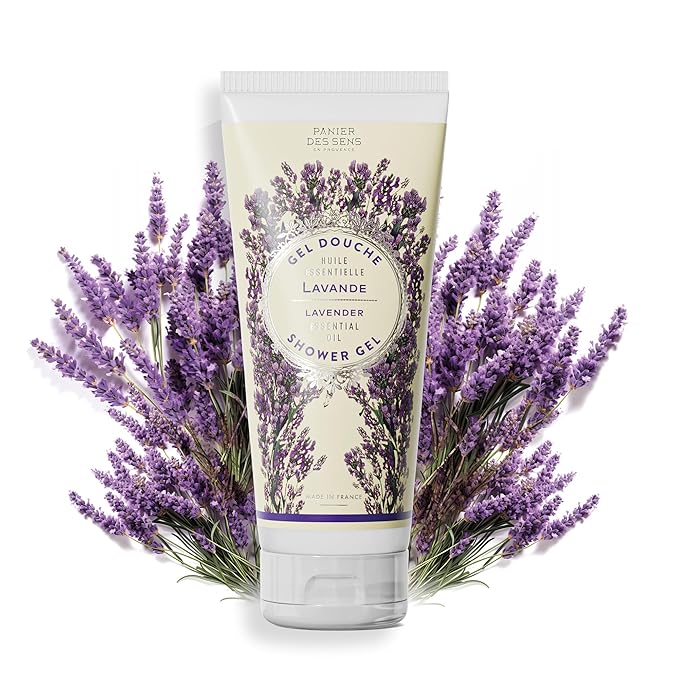Panier des Sens - Lavender Moisturizing Body Wash for Women & Men - Gentle Shower Gel 96% Natural Ingredients for Normal, Sensitive Skin - Body Care Made in France, SLS Free, Vegan - 6.8 Floz