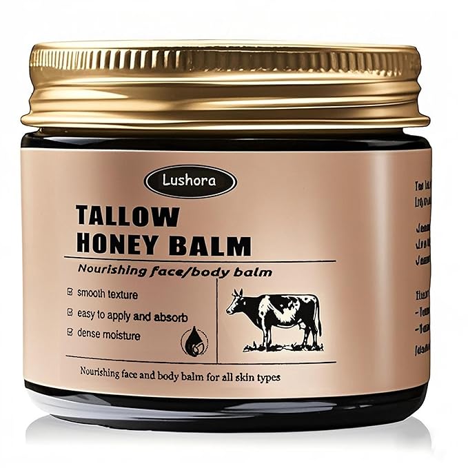 Tallow Honey Balm,Beef Tallow for Skin,quickly repair skin scales,Deep Hydration & Nourishment. Moisturizer for Face and Body,Improve dry lines caused by dryness- 2.12 oz
