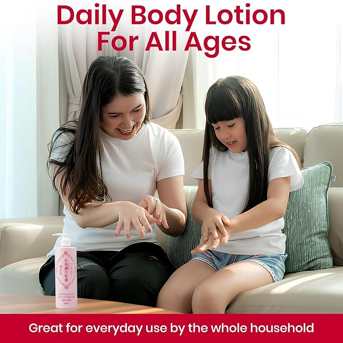 Full Body Lotion for Women, Natural Body Lotion for Men with Fermented Rice, Sake Extract, Ceramides& Amino Acids, Body Moisturizer & Moisturizing BODY LOTION, Japanese Skincare 12.8Fl Oz