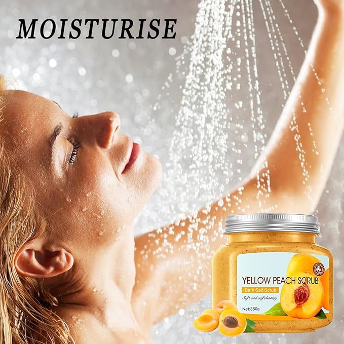 Premium Body Scrub to Exfoliate & Moisturize Skin,Deep Cleansing Body Exfoliator Scrub for Men & Women,Long Lasting Hydrating Smooth exfoliating Body Salt Scrub for All Skin Types H