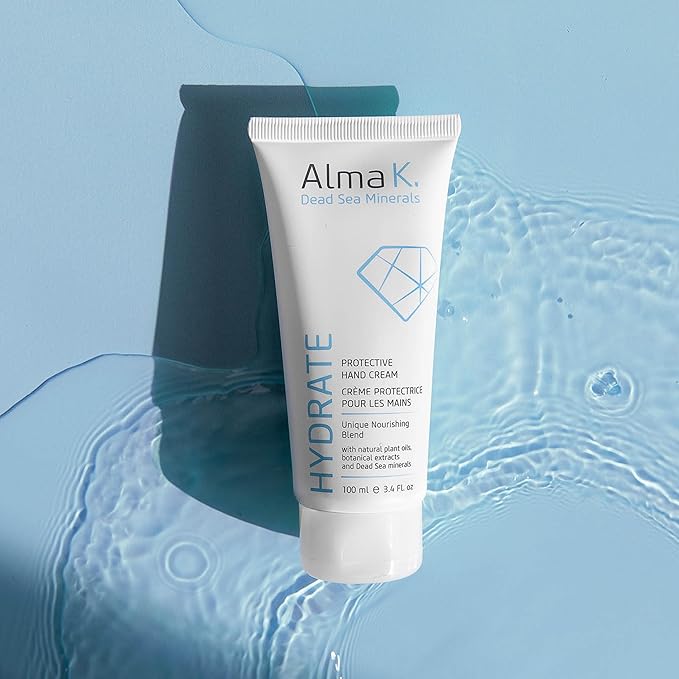 ALMA K Protective Hand Cream - Daily Deep Hydration Hand Lotion - Rich, Soothing Non-Sticky Cocoa Butter Lotion - White Tea and Neroli Scent - 3.4 oz