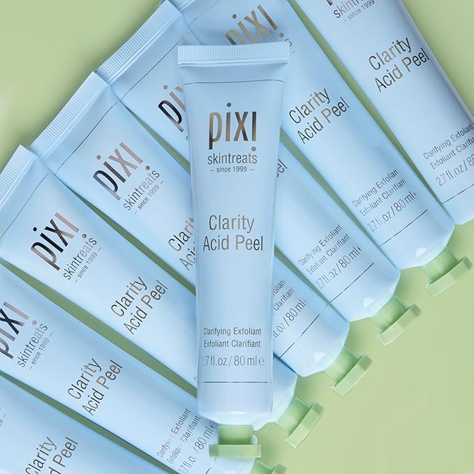 Pixi Clarity Acid Peel | Gentle Exfoliator with AHA, BHA & Probiotics | Purifies, Hydrates & Minimizes the Appearance of Pores | 2.7 fl oz/80 ml