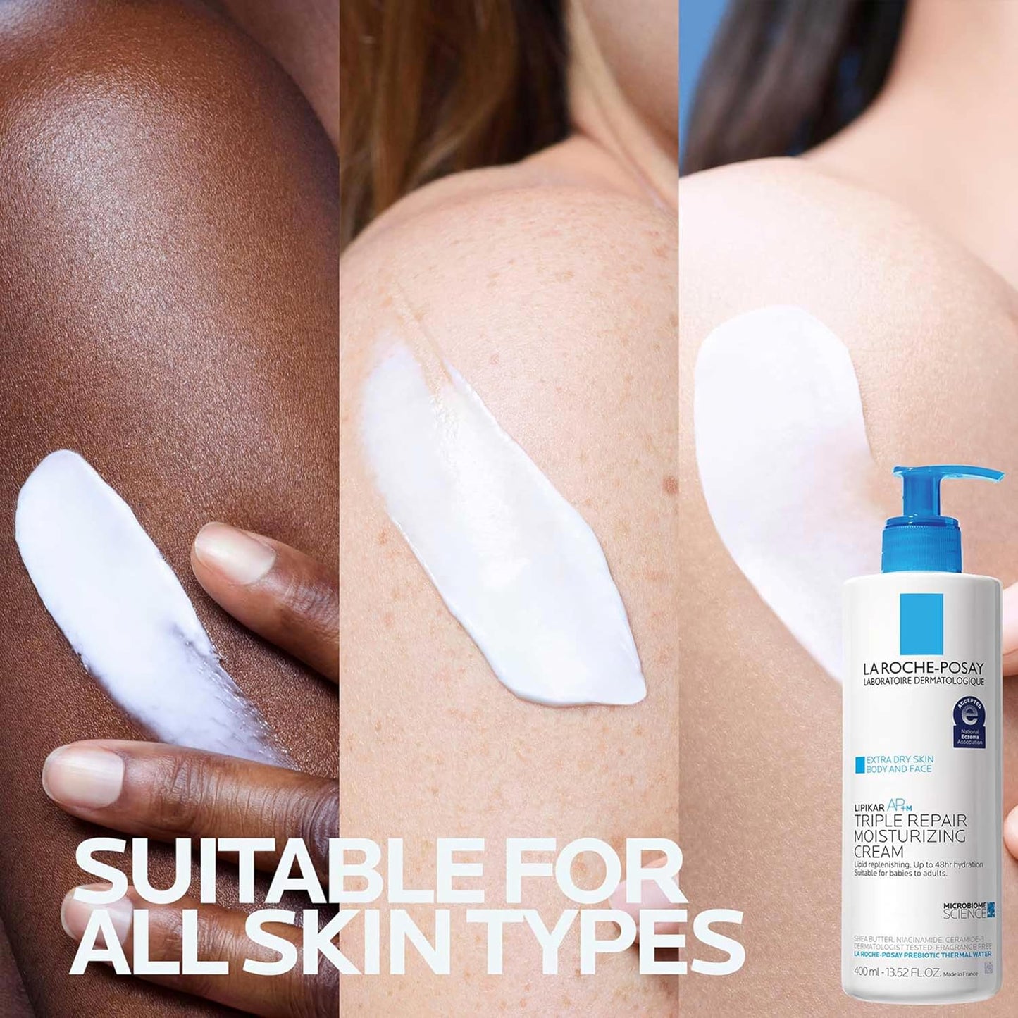 π§ La Roche-Posay Lipikar AP+ Triple Repair Moisturizing Cream β Face & Body Lotion for Dry, Sensitive Skin with Shea Butter & Niacinamide
