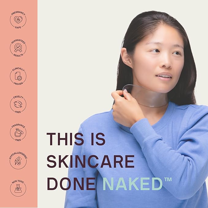 Dermaclara Neck Wrinkle Patches - Silicone Neck Patches for Wrinkles, Anti Aging and Tightening Overnight Skin Treatment for Women and Men, Anti-Wrinkle Pads, Reusable Up to 30 Times - 1 Patch