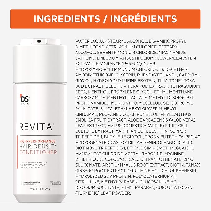 DS Labs Revita Shampoo & Conditioner Kit, 205 mL – Scalp First System for Fuller Looking, Volumized Hair, Lightweight Hydration, Sulfate & Silicone Free, Color Safe, For Men & Women